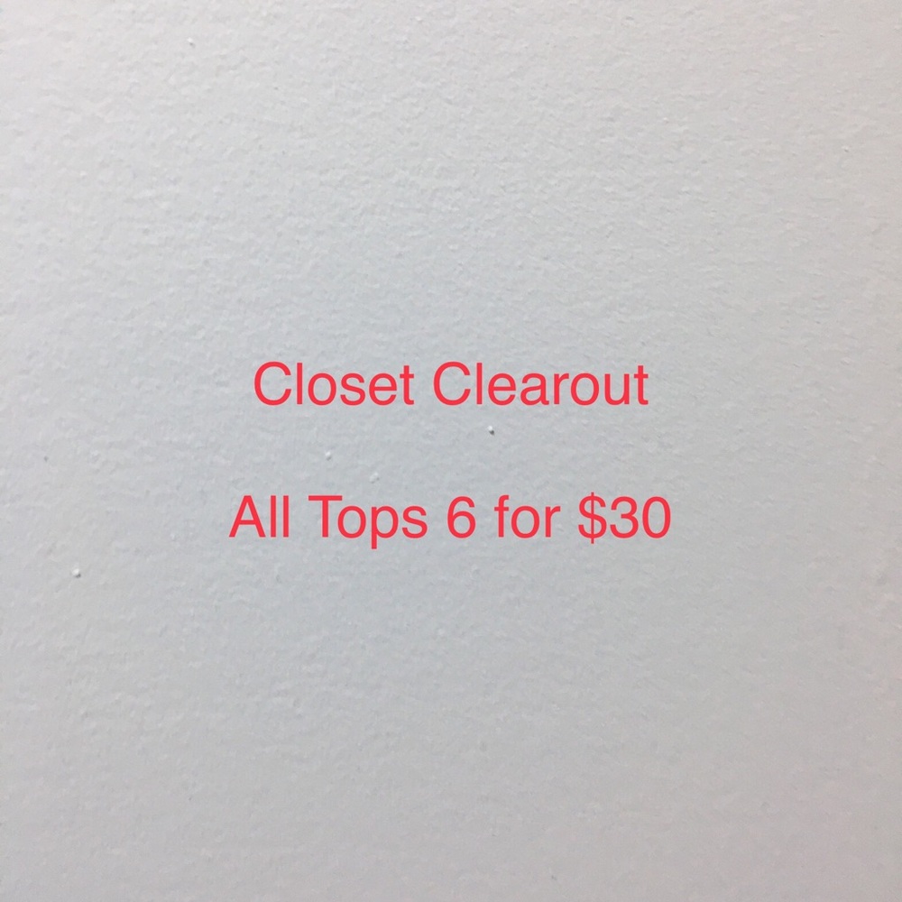 Closet Clearout Tops Bundle